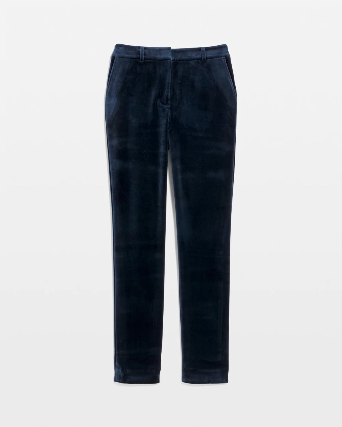 White House Black Market Velvet Slim Ankle Pants In Black