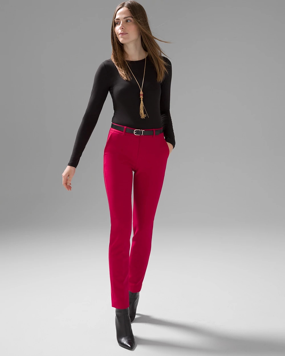 Product image for Whbm® Elle Slim Ankle Comfort Stretch Pant