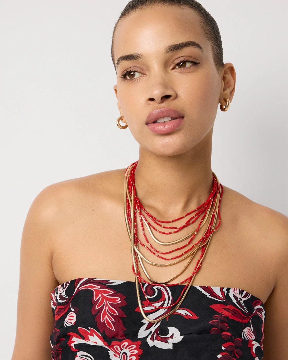 Seed Bead Convertible Multistrand Necklace - image 1