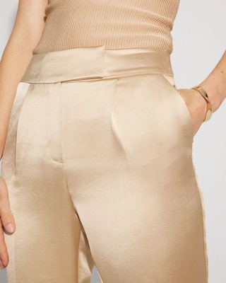 Petite Zoey Satin Straight Leg Pant click to view larger image.