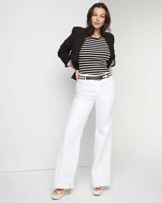 High-Rise Double Pocket Wide-Leg Jean click to view larger image.