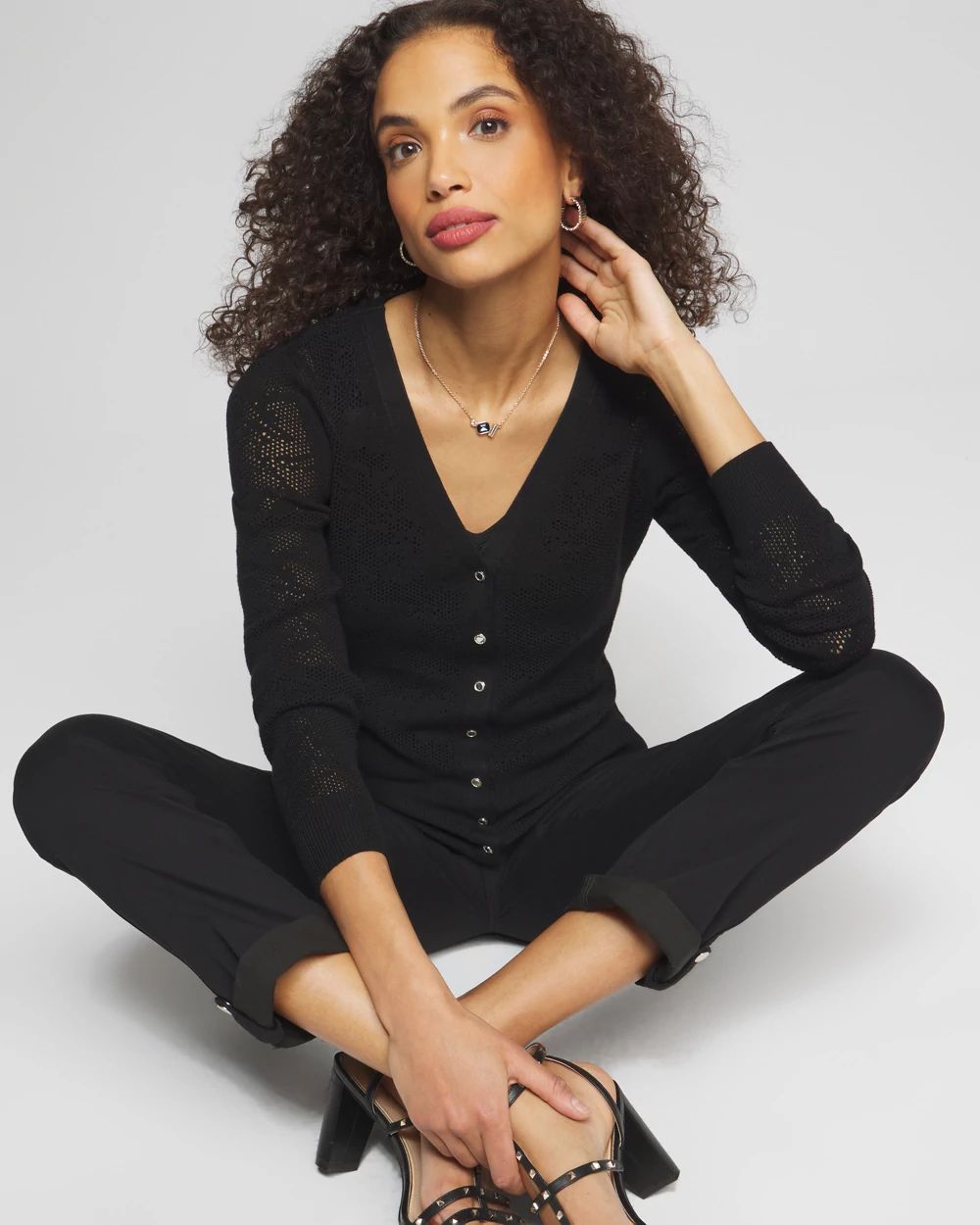 Outlet WHBM Pointelle Cardigan