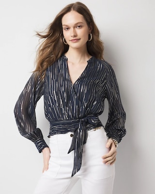 Wrap Waist Blouse