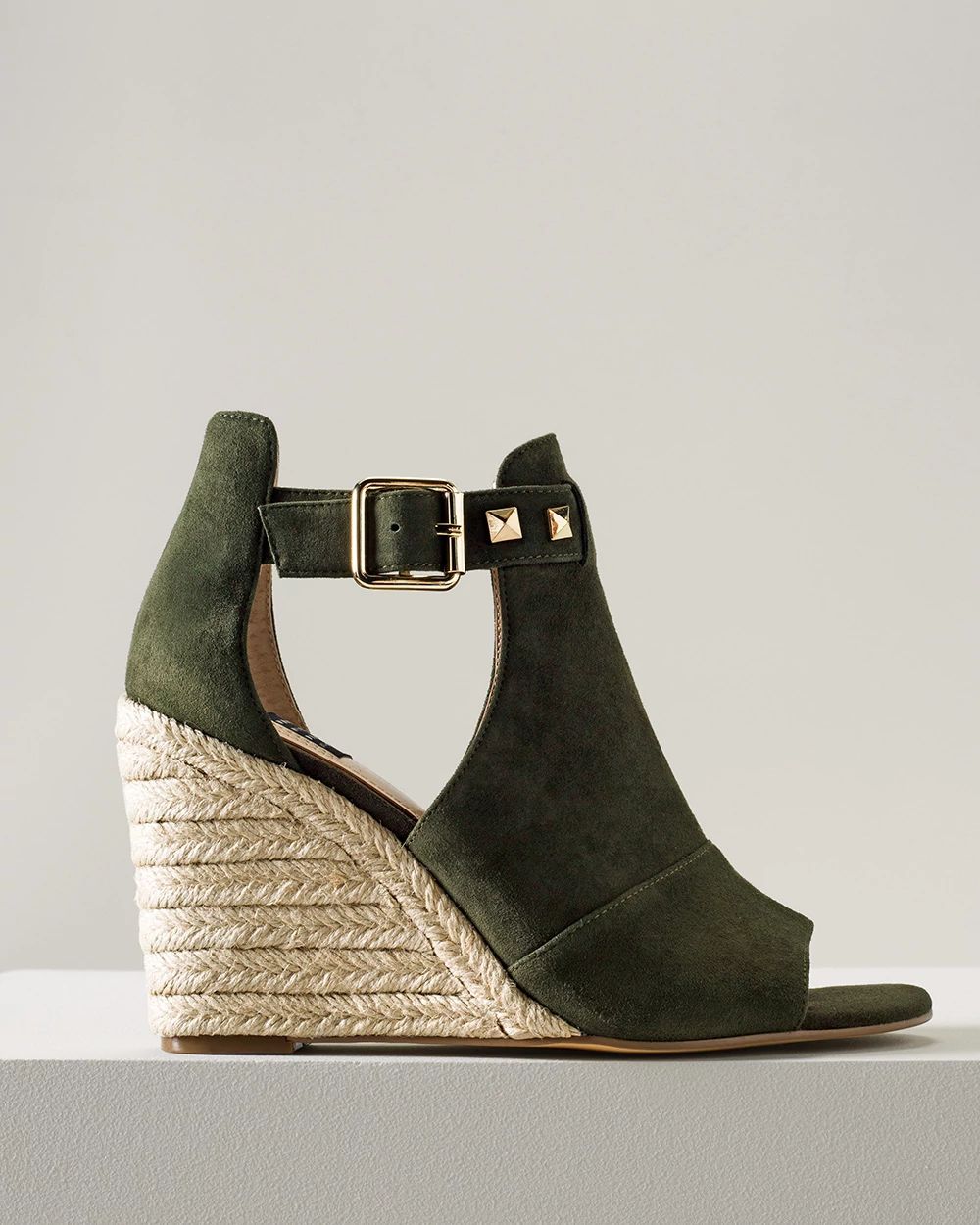 Studded Espadrille Wedge