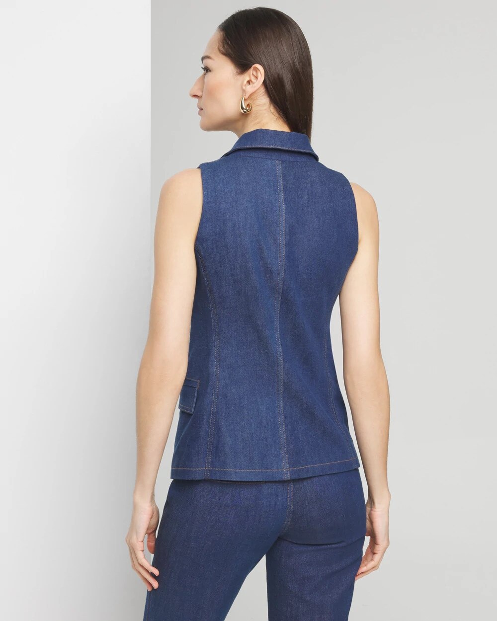 Denim Suiting Vest - image 4
