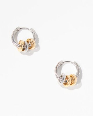 Convertible Crystal Huggie Earrings