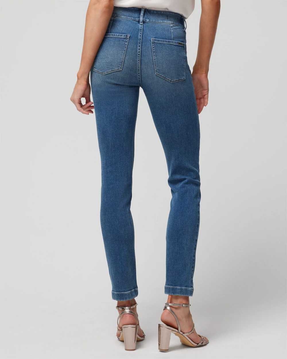 High-Rise Everyday Soft Horsebit Slim Ankle Jeans click to view larger image.