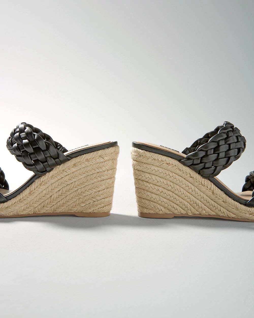 Braided High-Heel Wedge