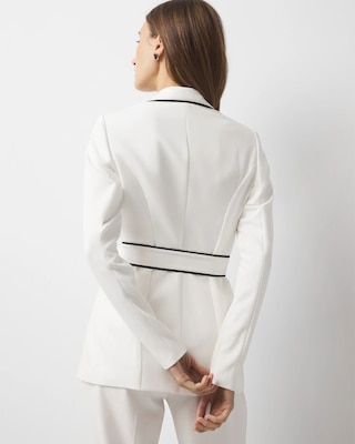 Relaxed Blazer with Piping click to view larger image.