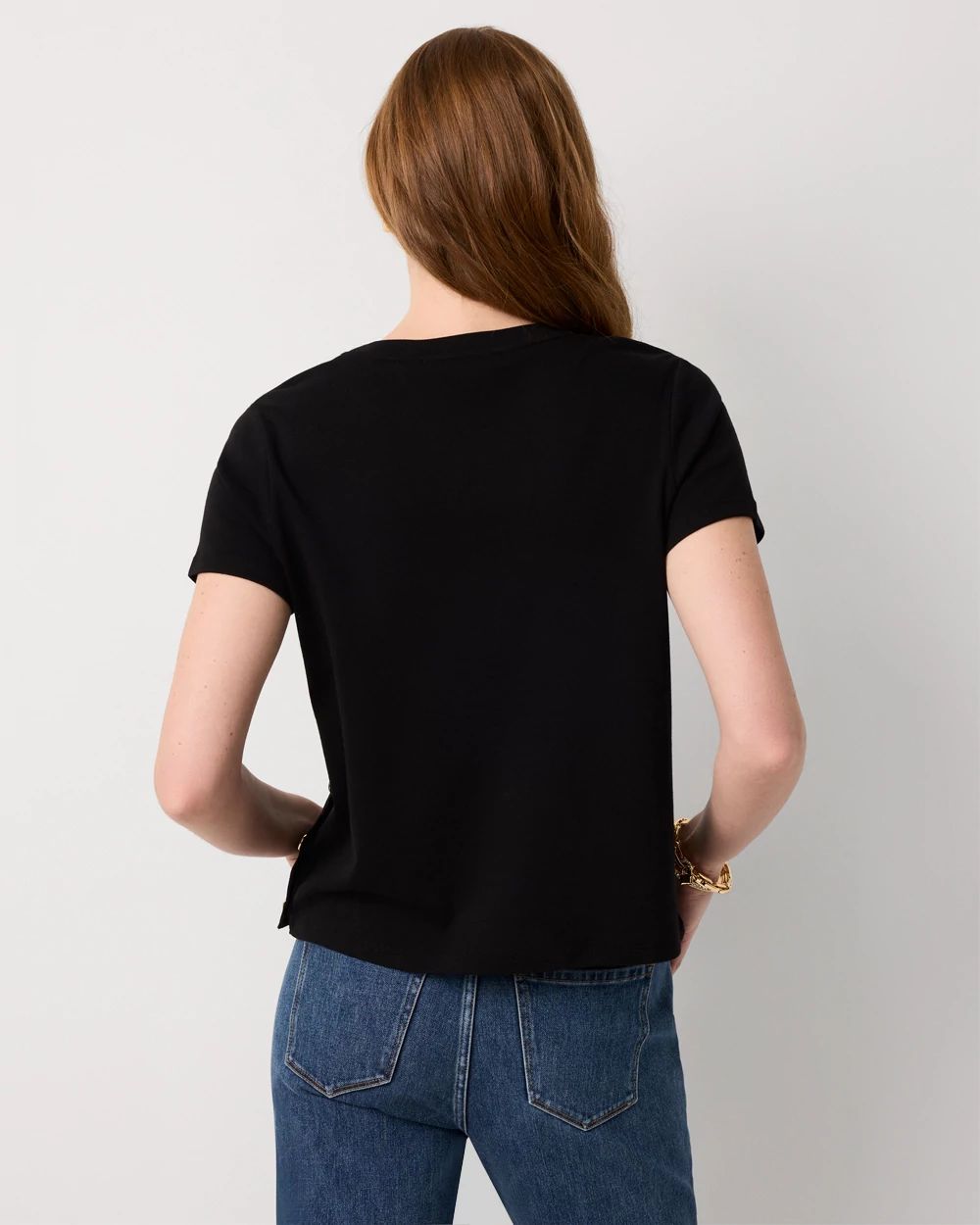 Side Button Tee click to view larger image.