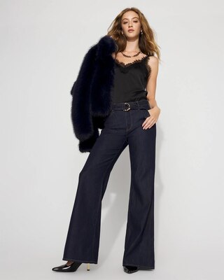 High-Rise Belted Wide-Leg Jean click to view larger image.