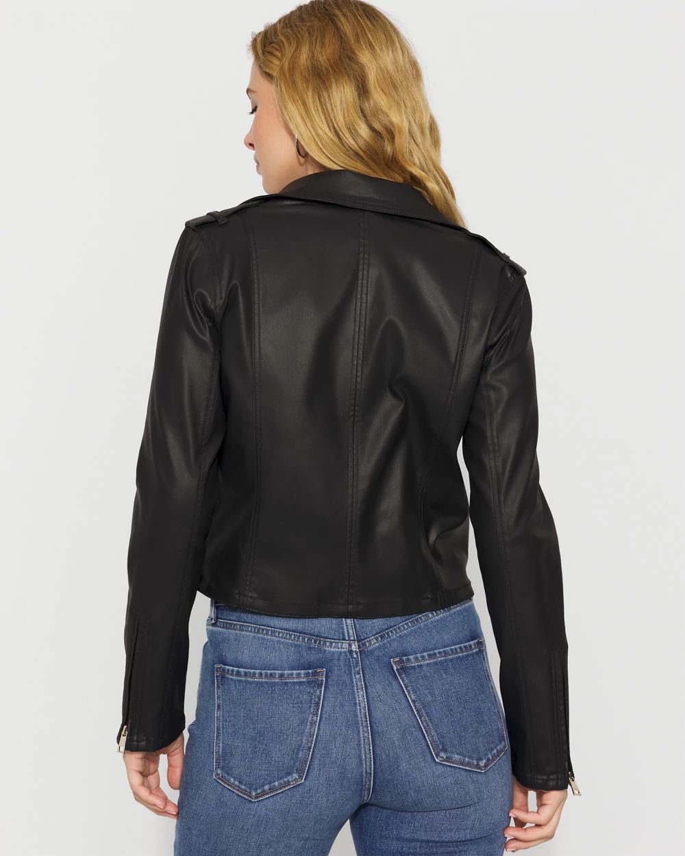 Coated Moto Jacket
