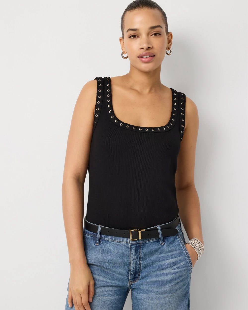 WHBM FORME™ Grommet Ribbed Tank