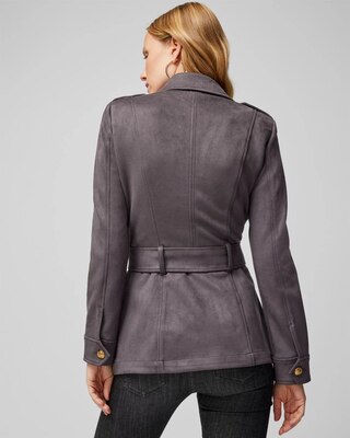 Petite Ultra Suede Safari Jacket