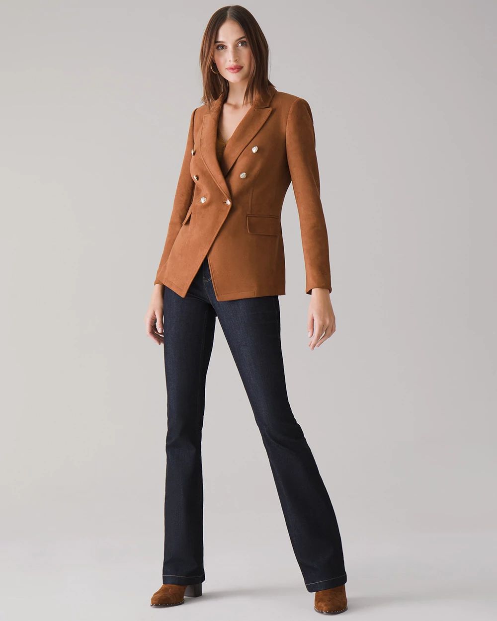 Faux Suede Studio Blazer