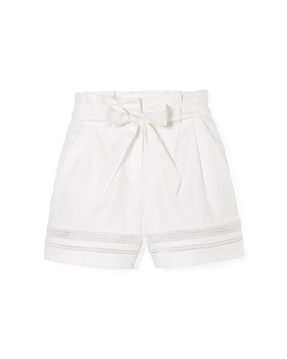 High-Rise Linen Shorts