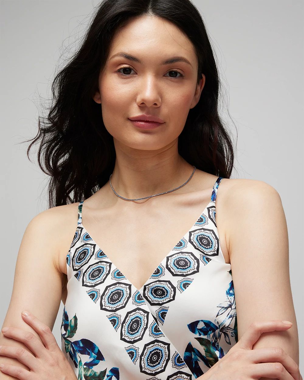 Blue Tennis Necklace