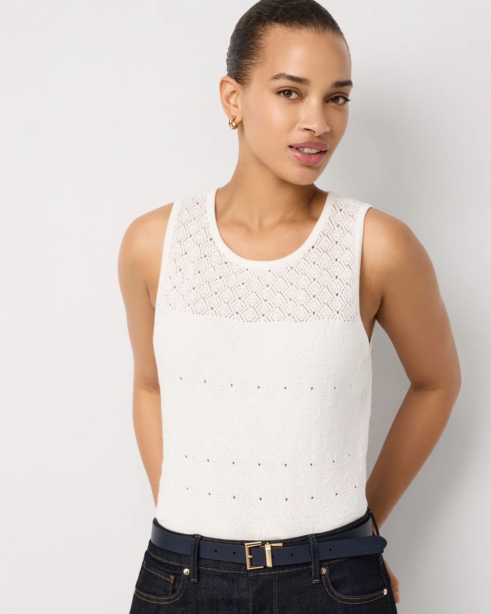 Knit Crewneck Tank