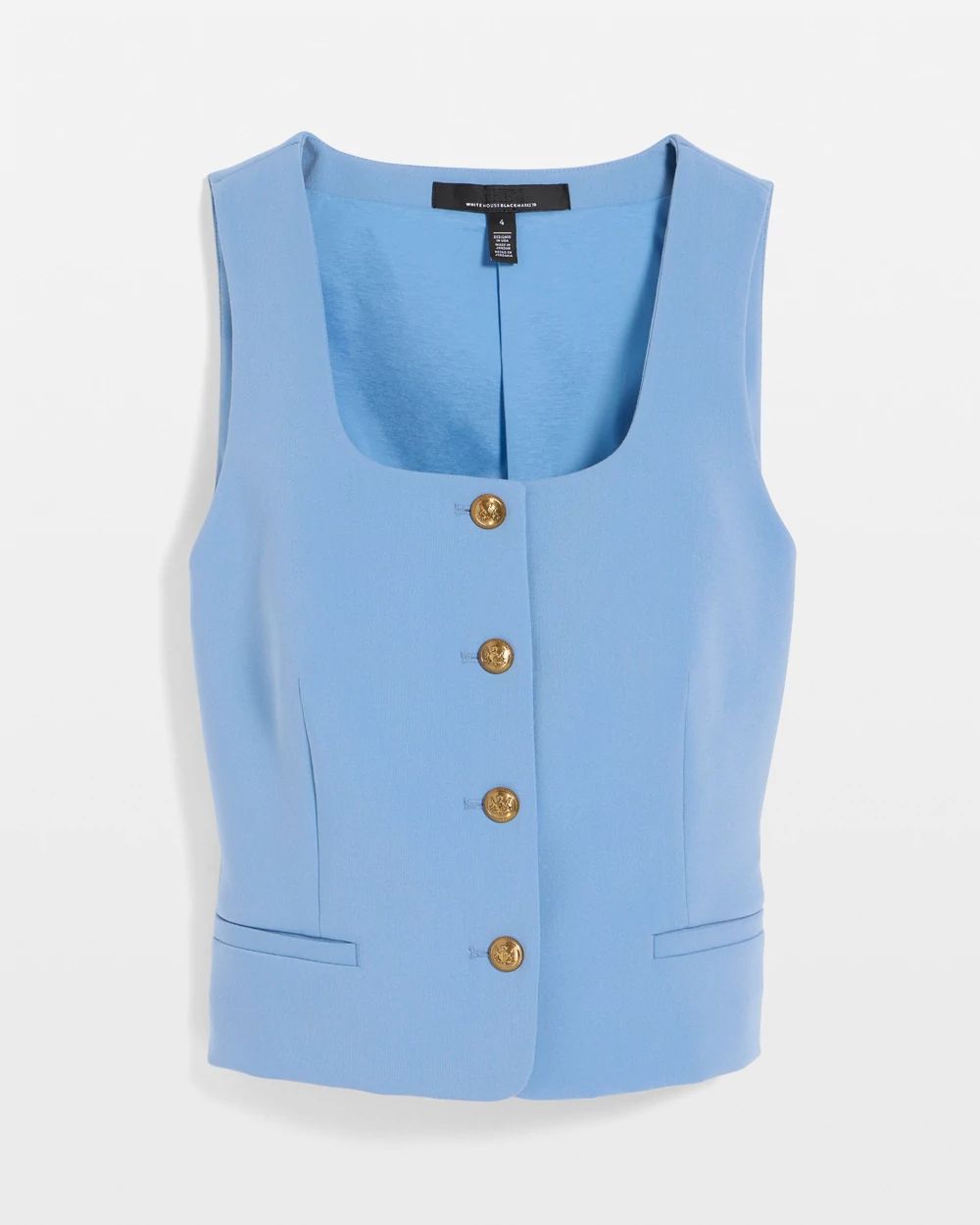 Square Neck  Vest click to view larger image.