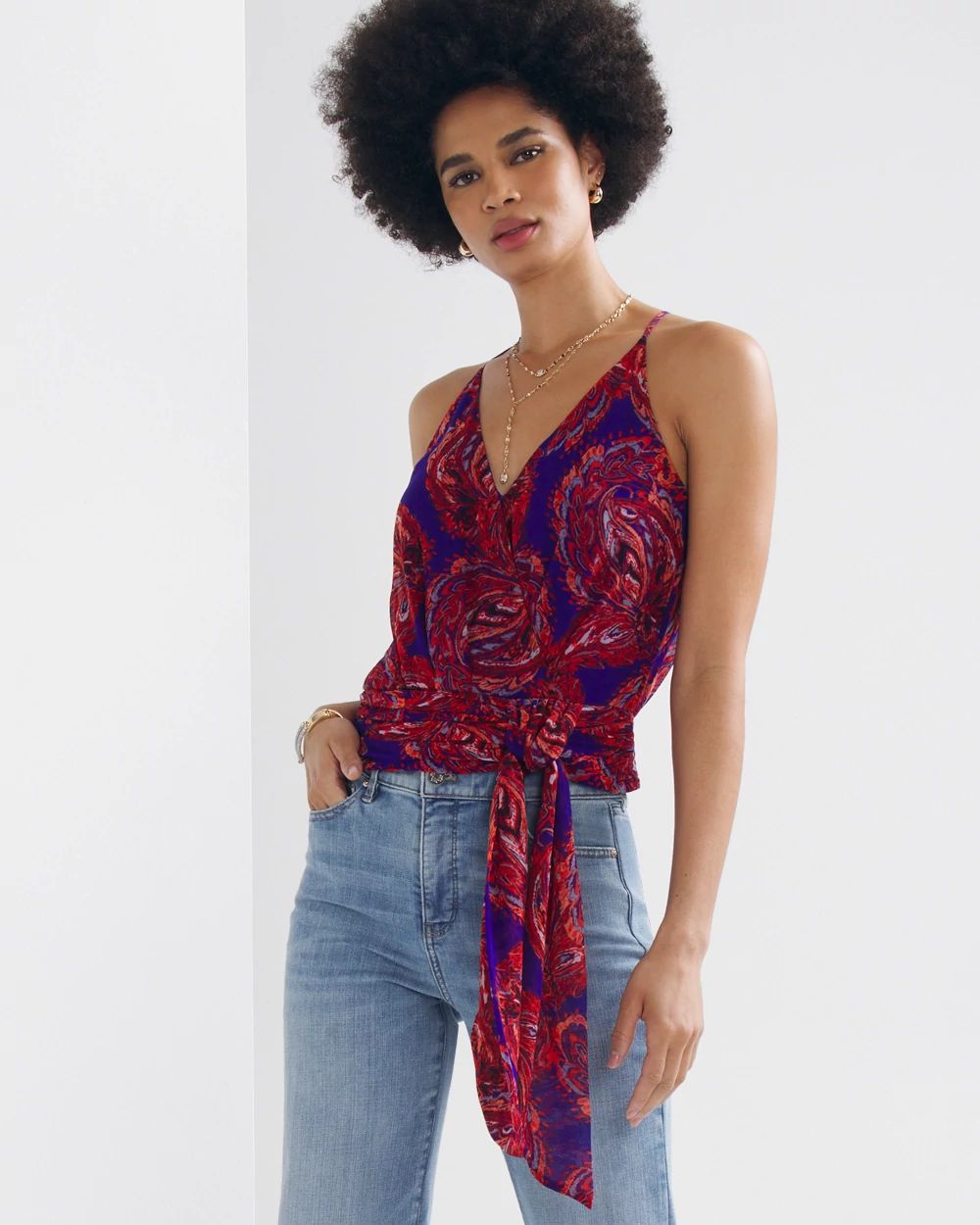 V-Neck Wrap Top