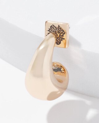 Small Gold Teardrop Earrings