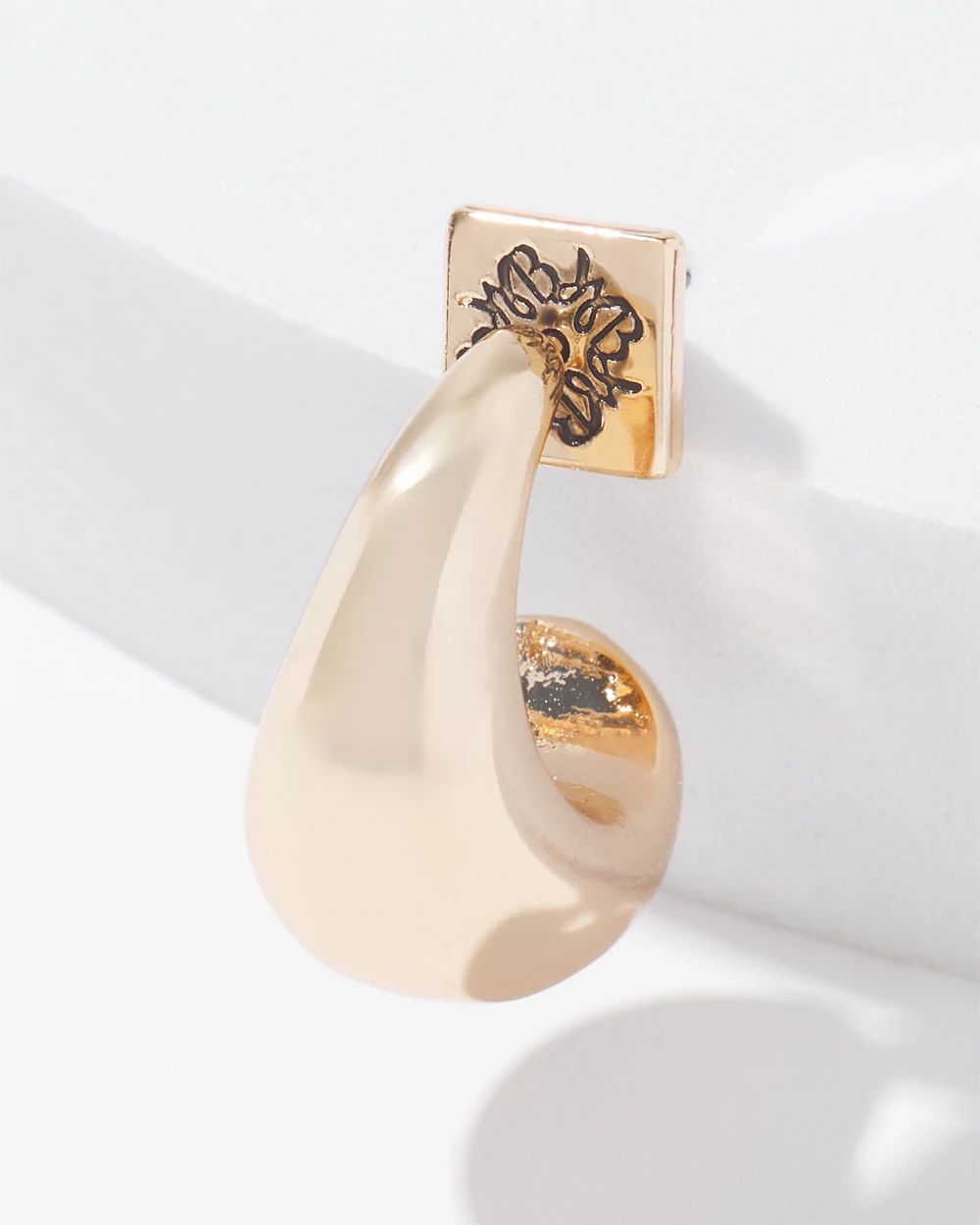 Small Gold Teardrop Earrings