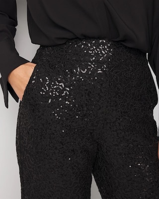 Sequin + Lace Riley Trouser