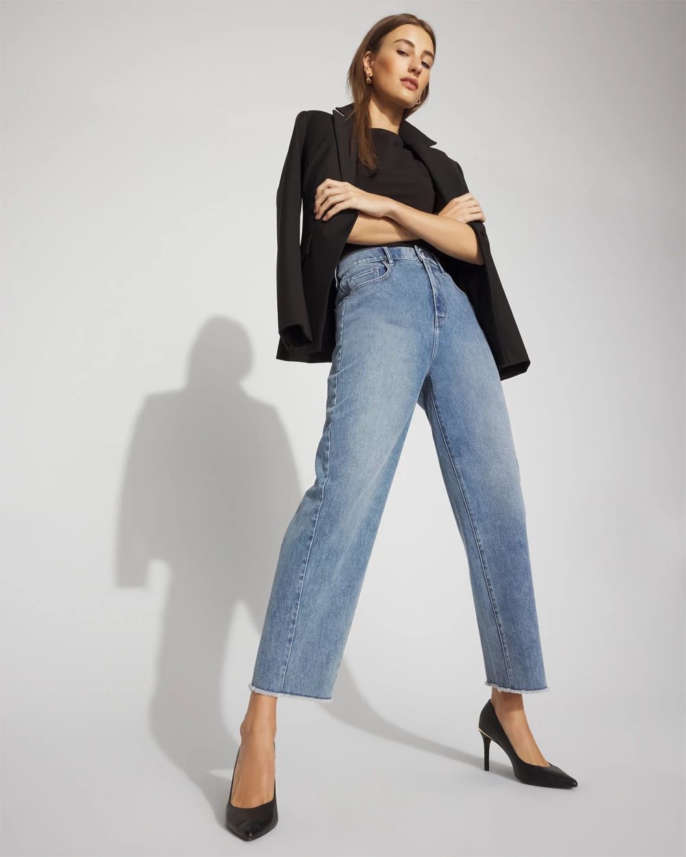 Petite Extra High-Rise Barrel Jean