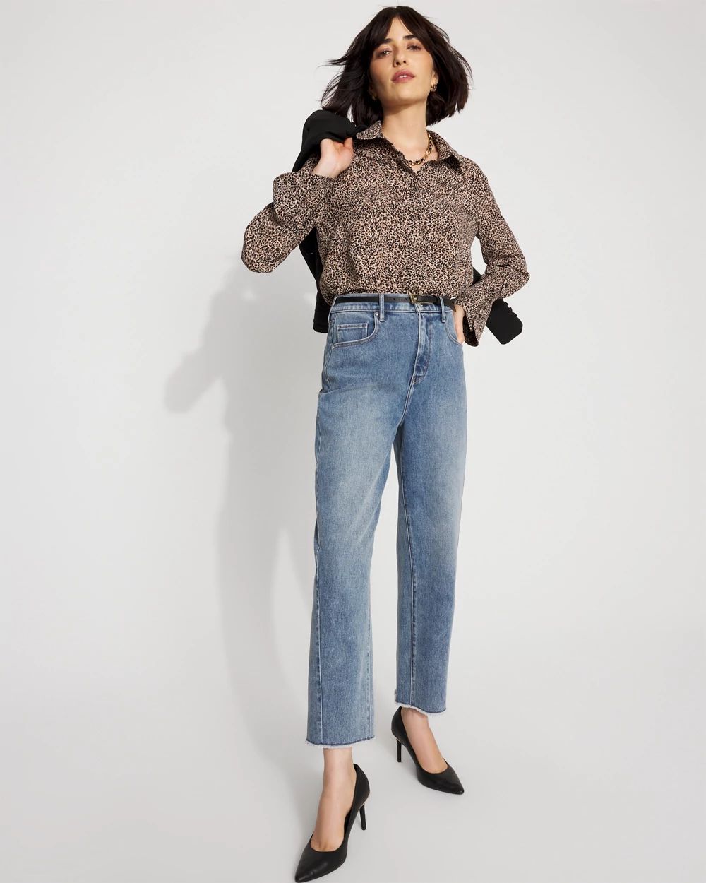 Petite Extra High-Rise Barrel Jean