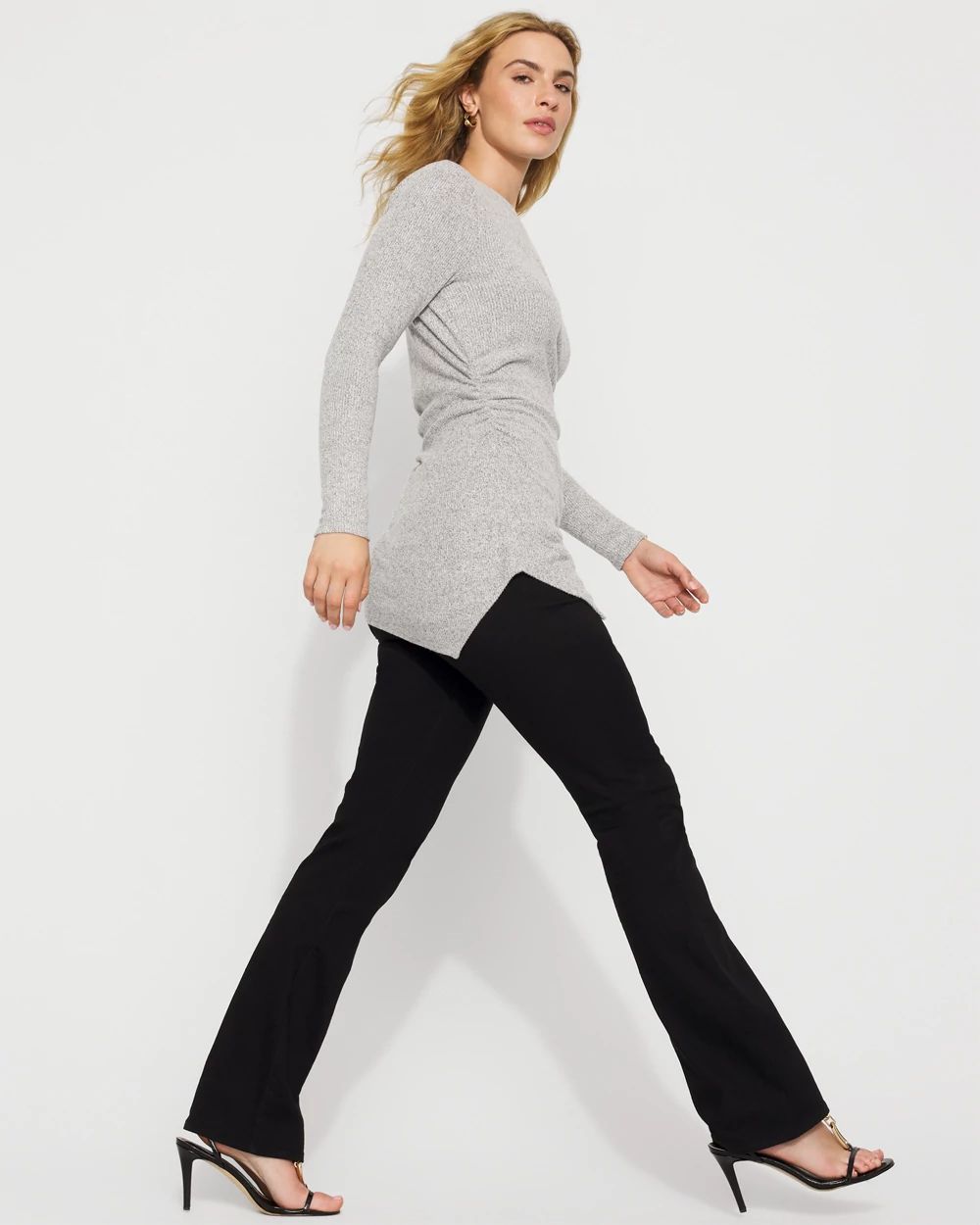 Off-The-Shoulder Rib Snit Top