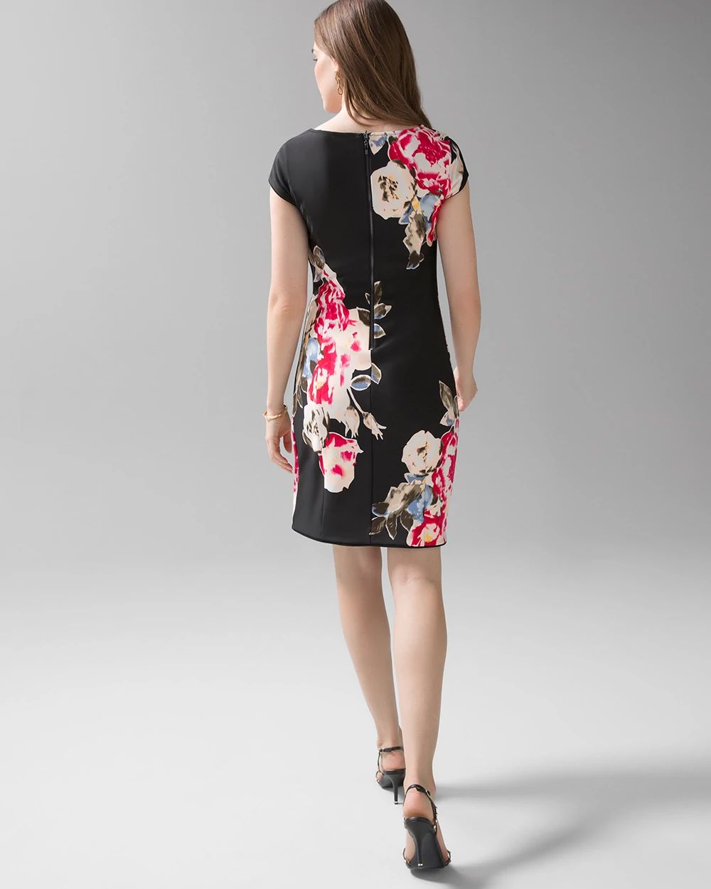 Cap Sleeve Reversible Scuba Dress