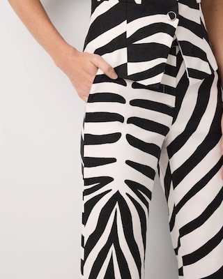 Linen-Blend High Rise Riley Trouser click to view larger image.