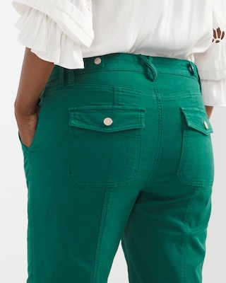 Mid-Rise Pret-A-Pedi Straight Crop Pants click to view larger image.