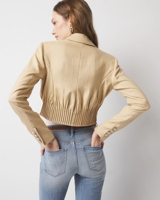 Cropped Double-Breasted Jacket click to view larger image.