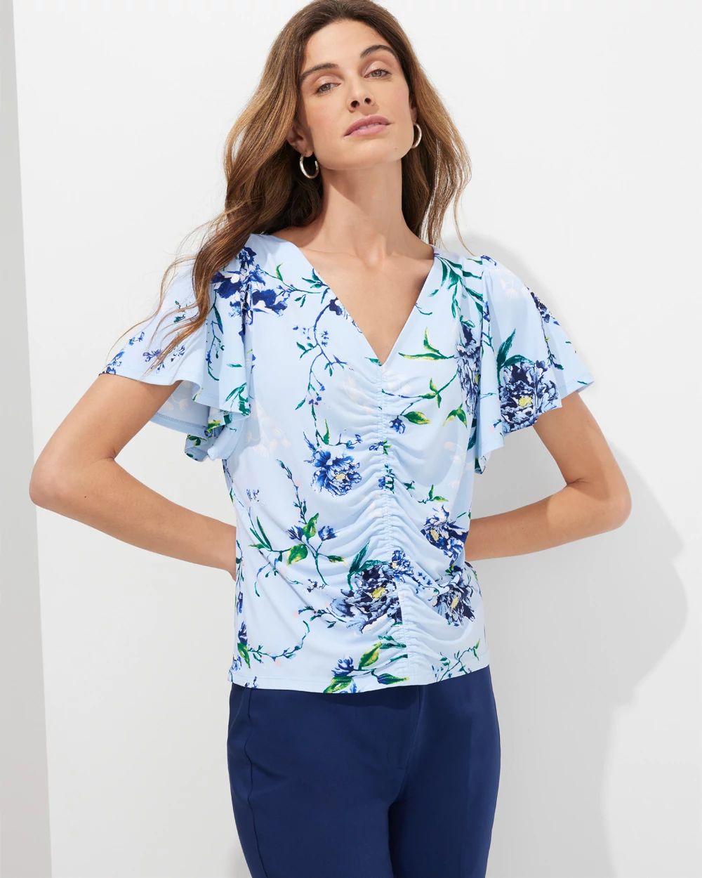 Outlet WHBM Ruched Tee