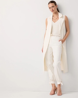 Sequin Pinstripe Tapered Ankle Pant click to view larger image.