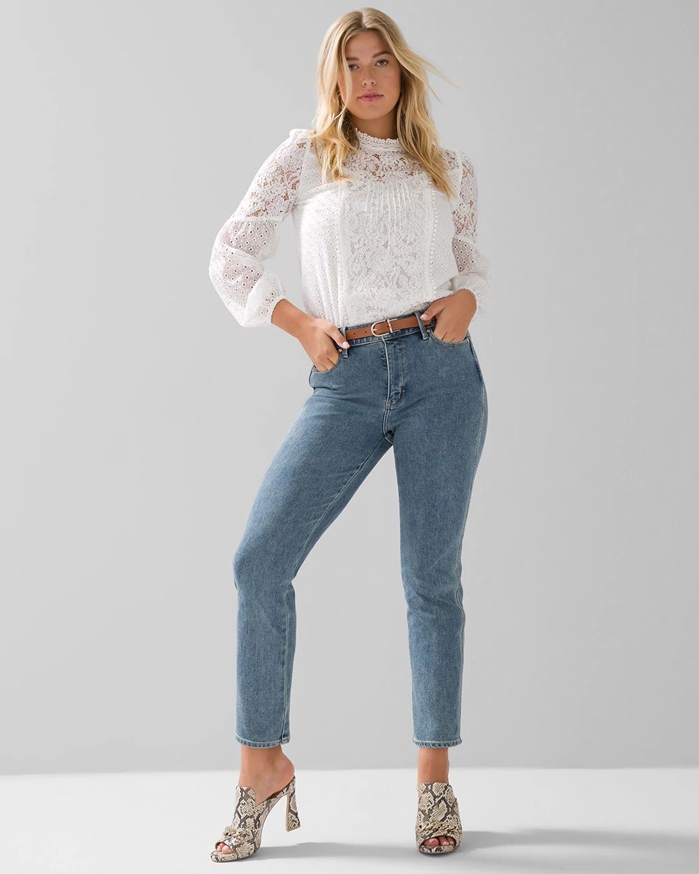 Curvy High-Rise Sculpt Straight Jeans