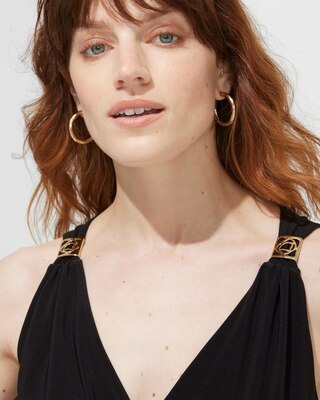 Outlet WHBM Surplice Crop Jumpsuit