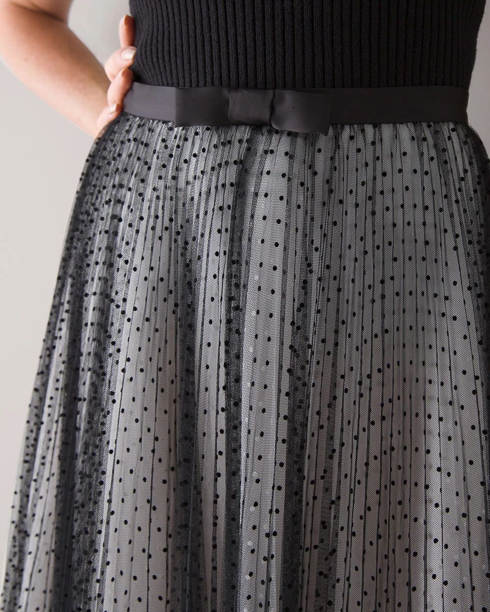 Dotted Tulle Evening Skirt