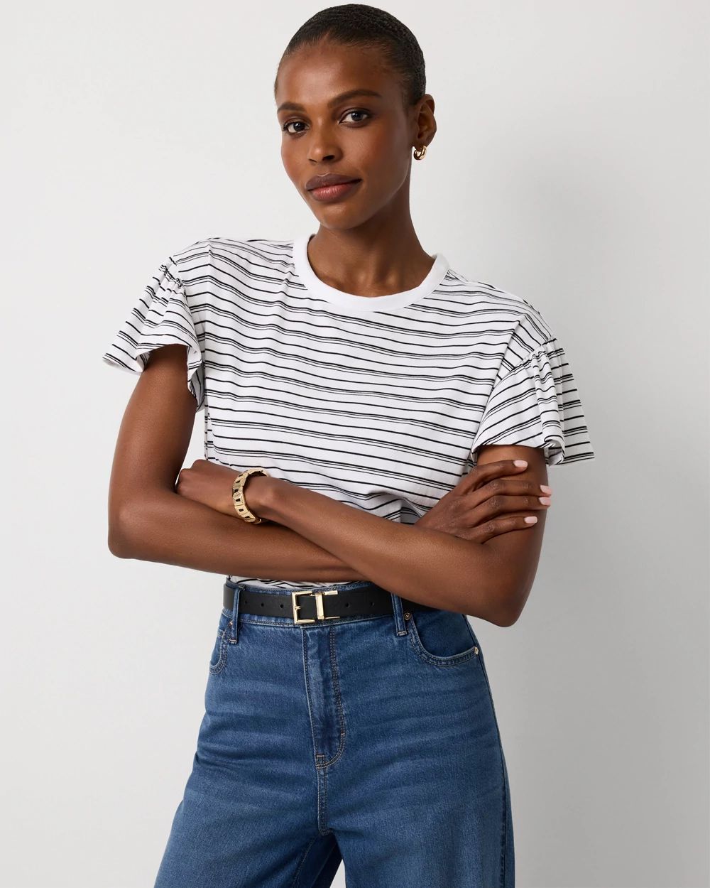 Striped Crewneck Tee