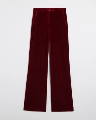 WHBM® Luna Wide Leg Velvet Trousers