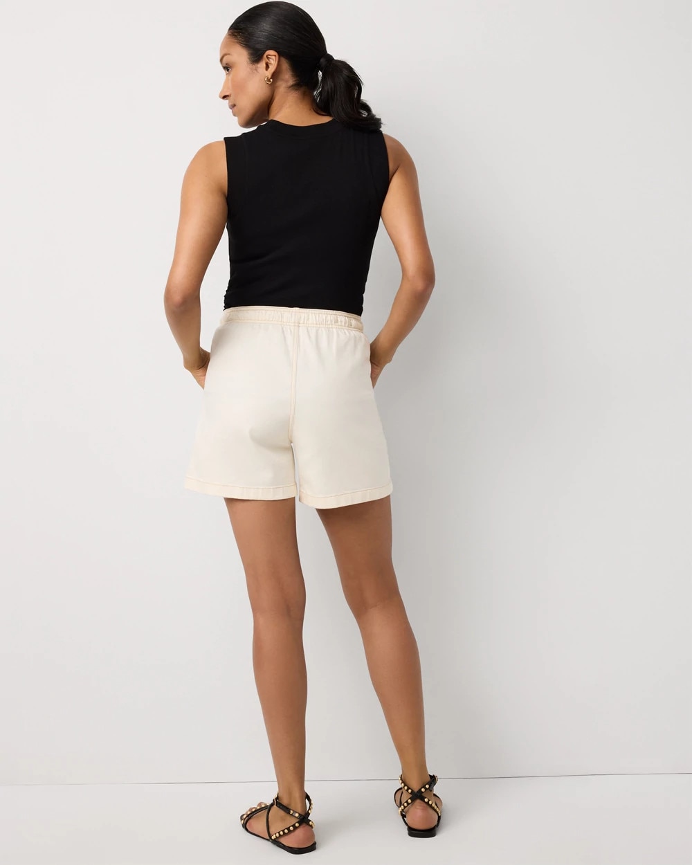Drawstring High Rise Pull-On Short - image 2