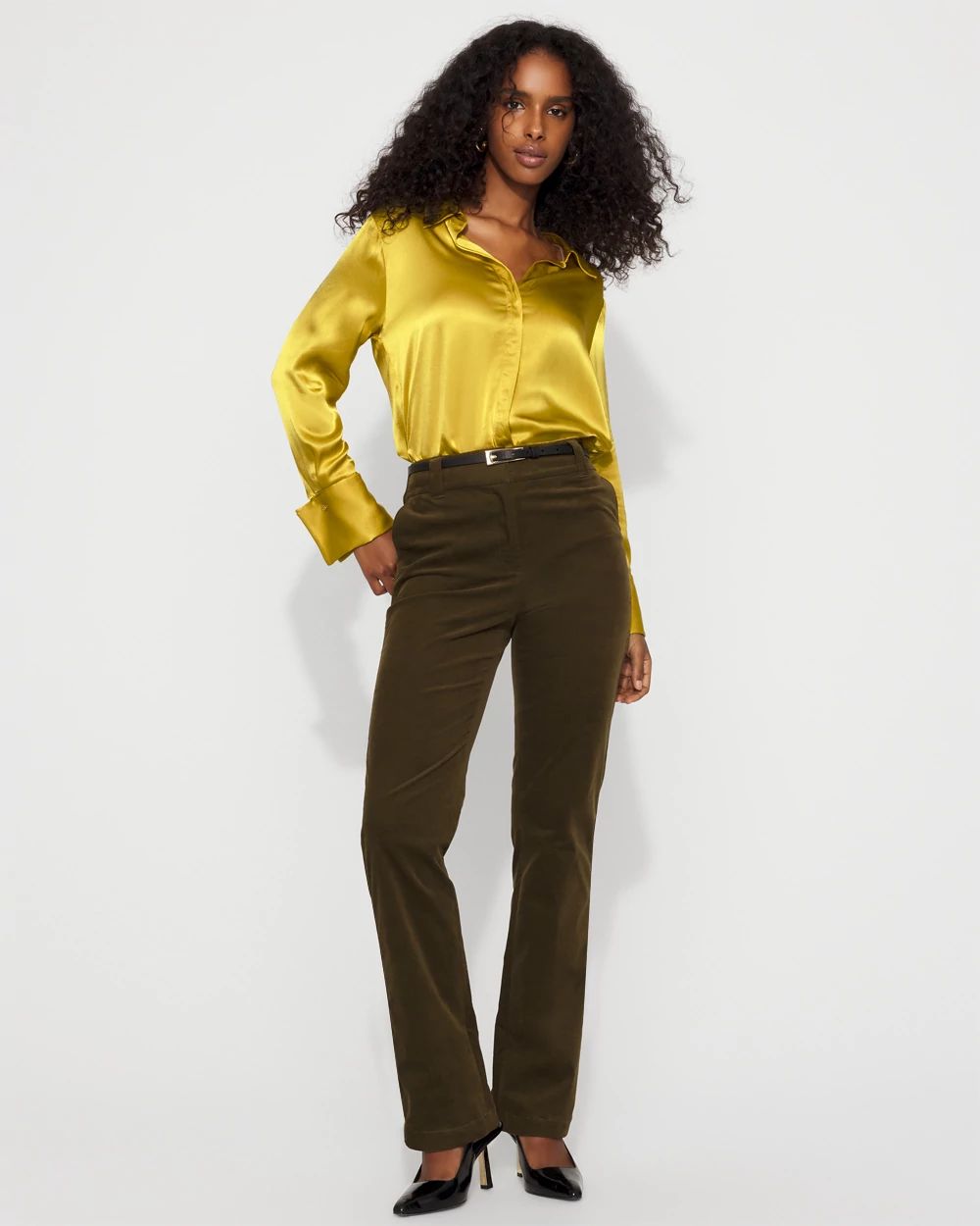 High-Rise Riley Corduroy Trouser