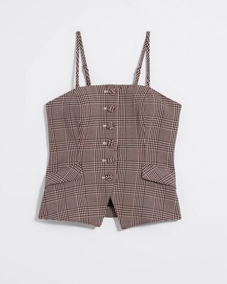 Plaid Bustier