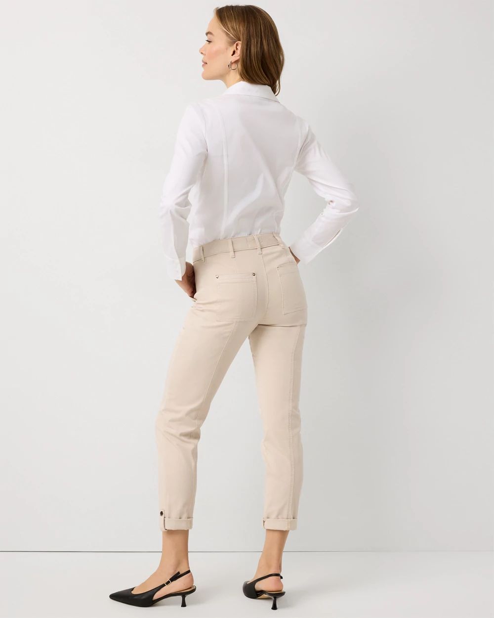 Mid-Rise Pret Crop Pant