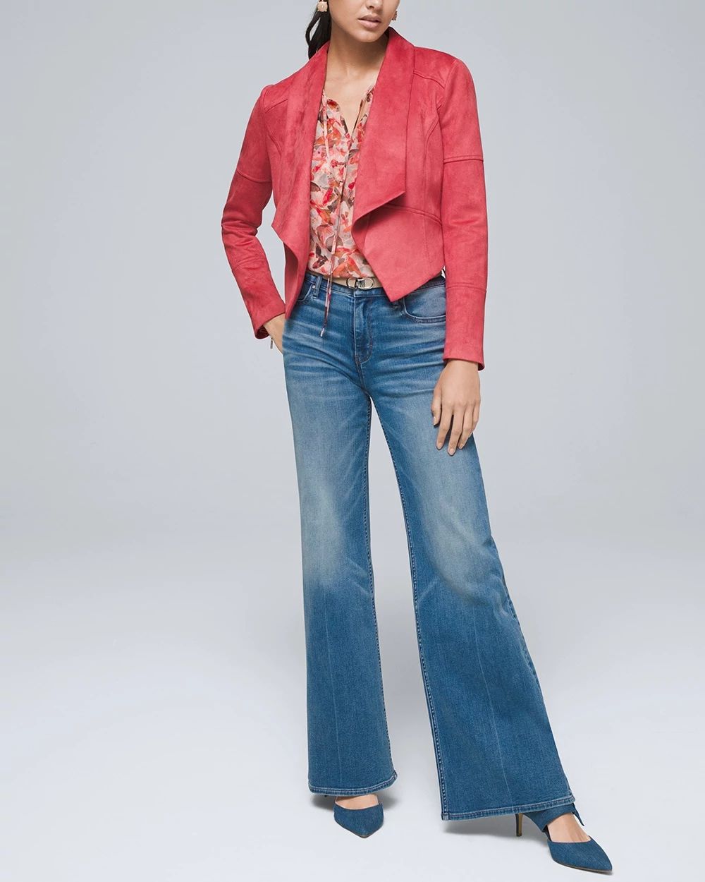 Curvy-Fit High-Rise Everyday Soft Denim™ Wide Leg Jeans