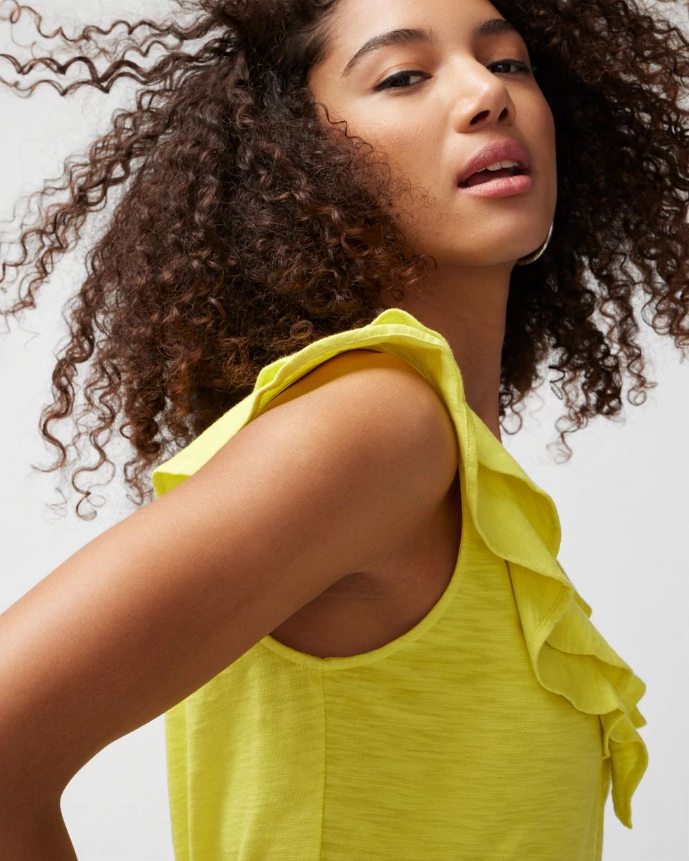 Ruffle Neck Tee
