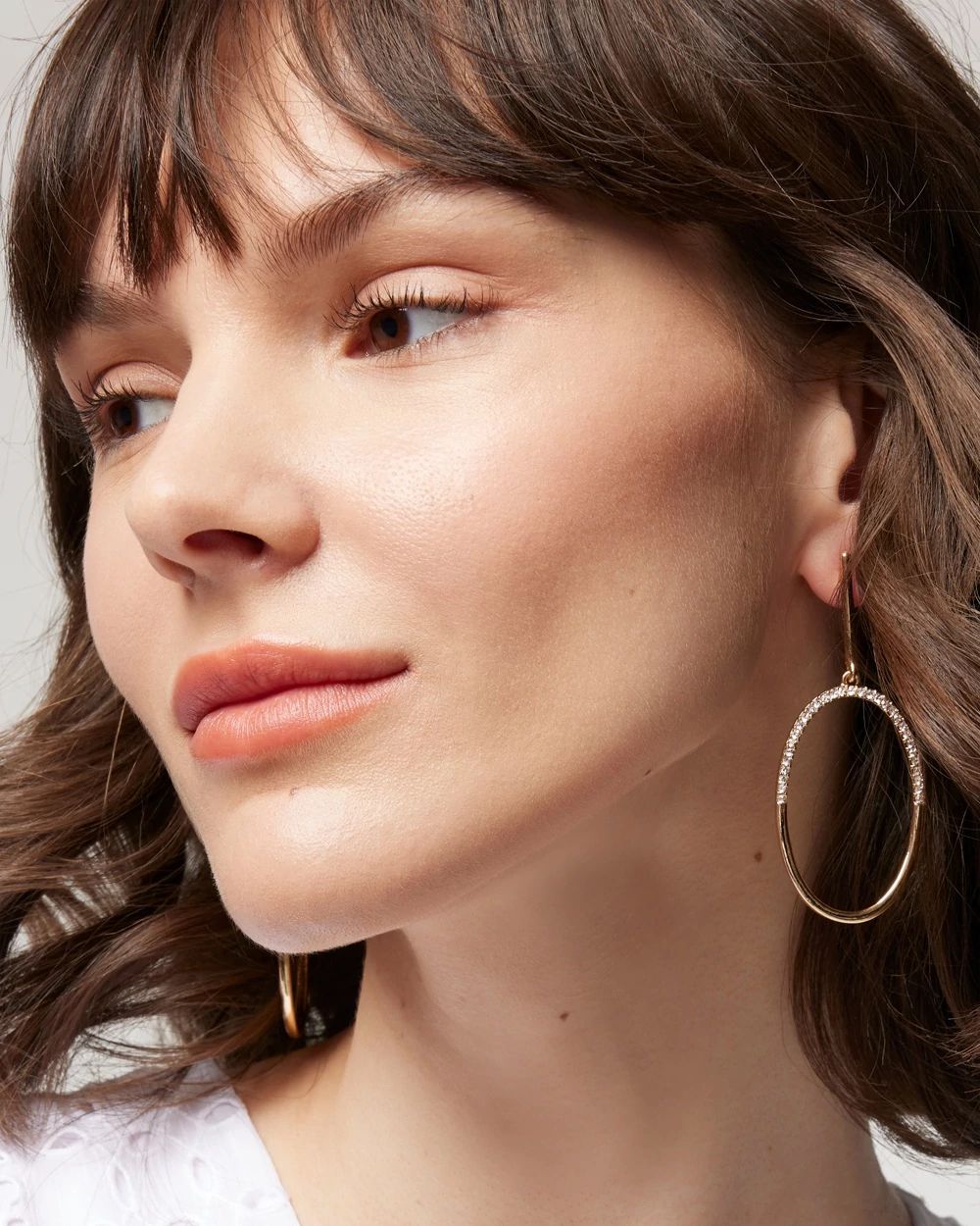Crystal Goldtone Drop Earrings