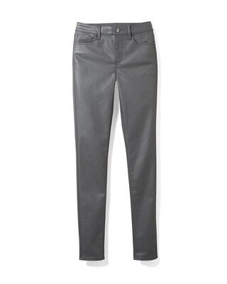 Curvy-Fit High Rise Coated Skinny Jeans