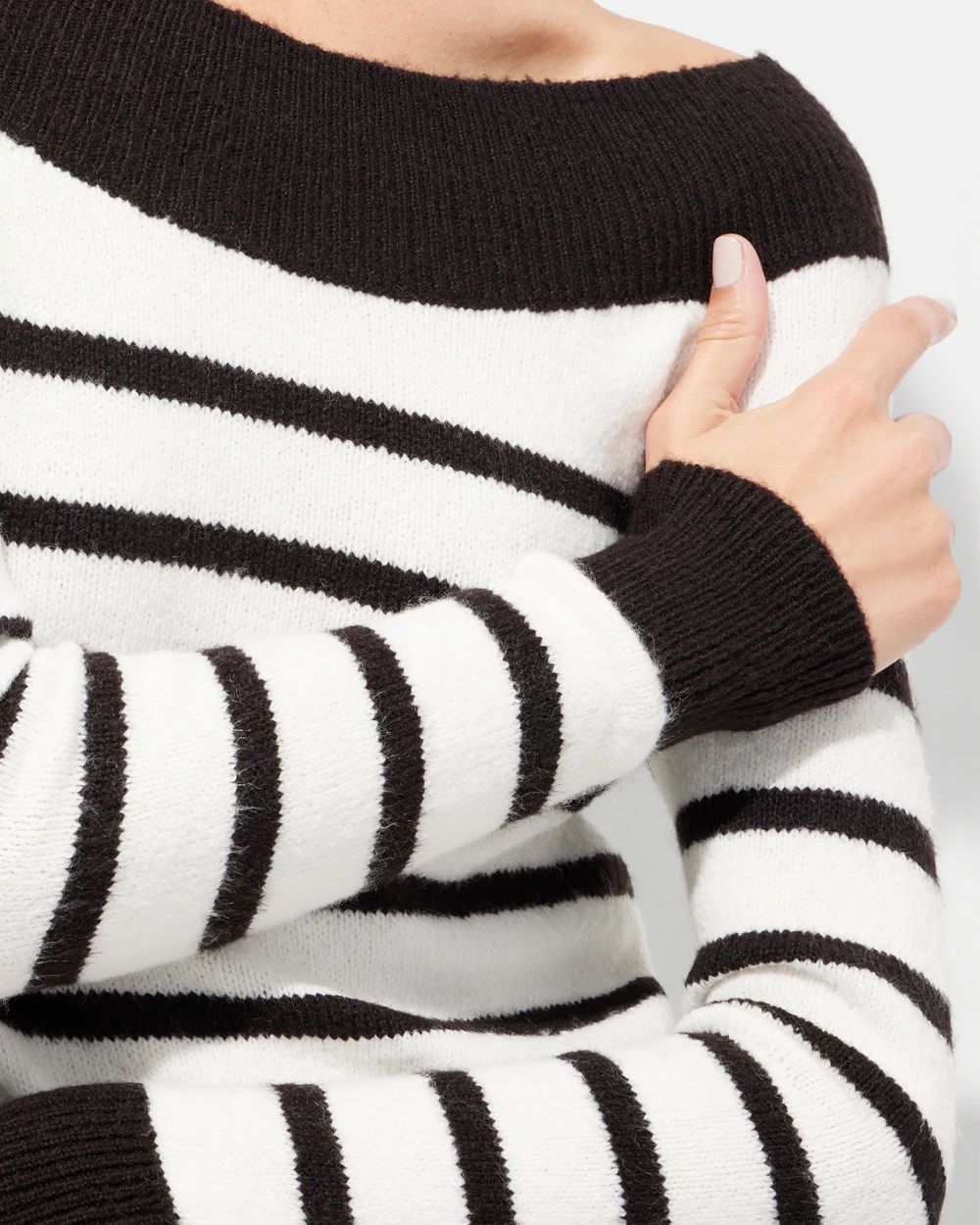 Outlet WHBM Long Sleeve At-The-Shoulder Pullover